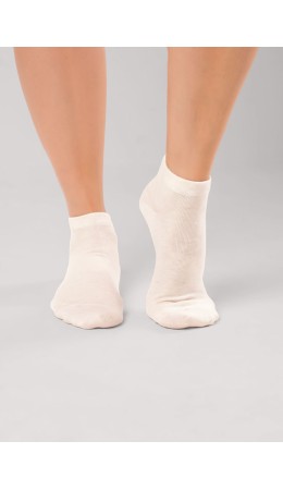 CLES Носки жен.L2002 market line укороч, меланж бежевый
