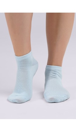 CLES Носки жен.L2002 market line укороч, св.голубой