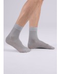 CLES Носки муж.M1003 market line хл+эл, св.серый
