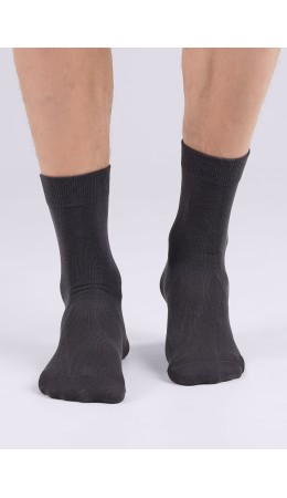 CLES Носки муж.M1003 market line хл+эл, т.серый
