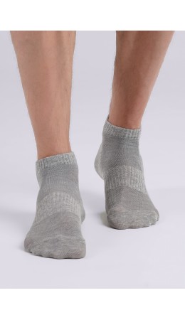 CLES Носки муж.M2000 market line сетка, меланж серый