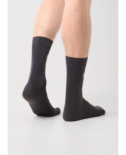 ЭЙС Носки муж.А13Лш хл+эл, т.серый
