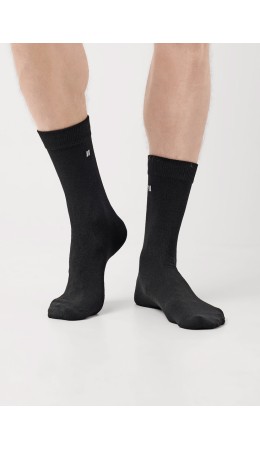 ЭЙС Носки муж.А65Л хл+эластан, чёрный