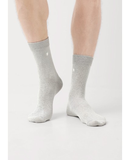 ЭЙС Носки муж.А65Л хл+эластан, меланж серый
