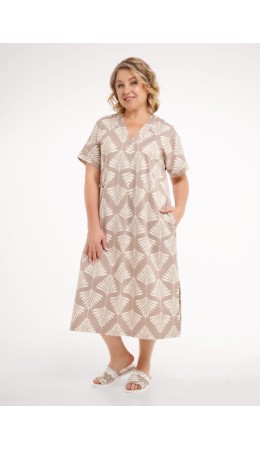 CLE LDR26-1228 Платье жен. Халва, т.бежевый/св.бежевый