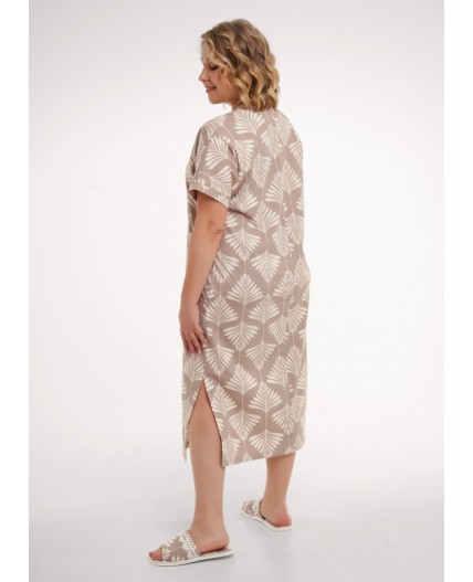 CLE LDR26-1228 Платье жен. Халва, т.бежевый/св.бежевый