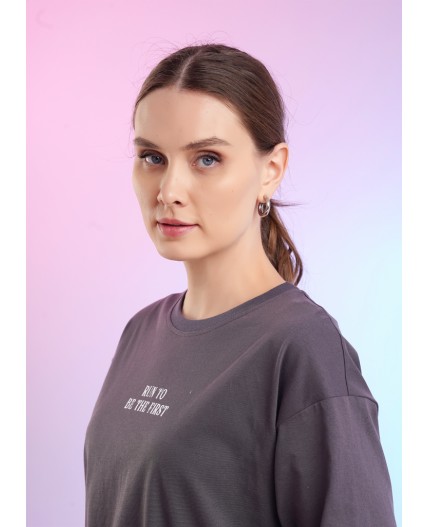 CLE LDR26-1229 Платье жен. Спринт, т.серый