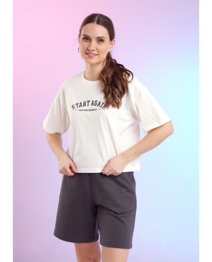 CLE LF26-1229/2 Футболка жен. Спринт, молочный