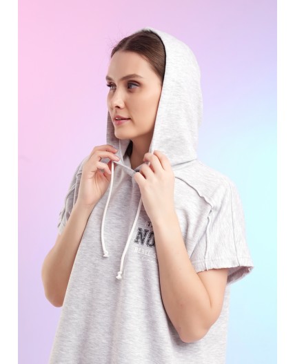 CLE LF26-1229/4 мел Джемпер жен. Спринт, меланж св.серый