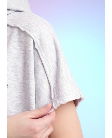 CLE LF26-1229/4 мел Джемпер жен. Спринт, меланж св.серый