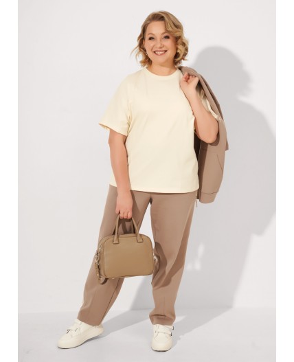 CLE LF26-1230 Футболка жен. Пикник, св.бежевый