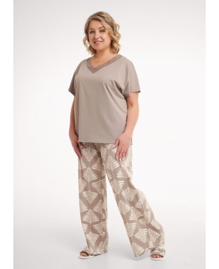 CLE LP26-1228/1 Набор одежды жен. Халва, т.бежевый/св.бежевый