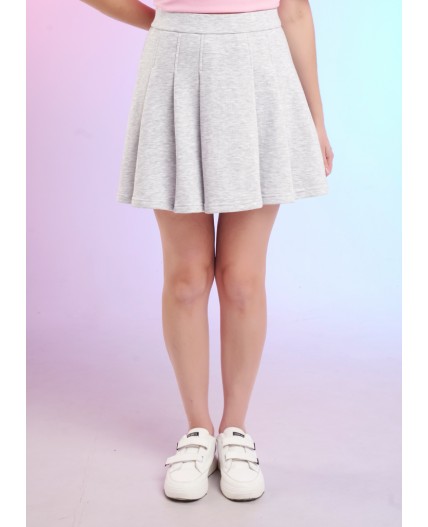 CLE LSC26-1229 мел Юбка жен. Спринт, меланж св.серый