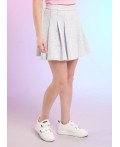 CLE LSC26-1229 мел Юбка жен. Спринт, меланж св.серый
