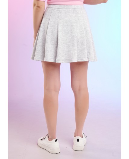 CLE LSC26-1229 мел Юбка жен. Спринт, меланж св.серый