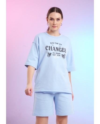 CLE LSH26-1229 Шорты жен. Спринт, голубой