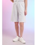 CLE LSH26-1229/1 мел Шорты жен. Спринт, меланж св.серый