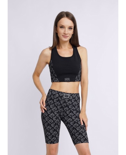 CLE LT23-101 э Майка жен. укор. спорт. Пульс, чёрный