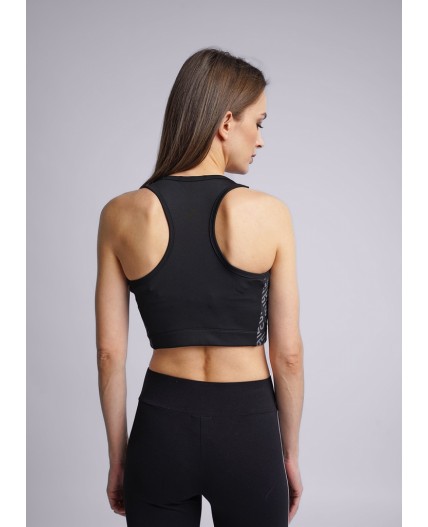 CLE LT23-101 э Майка жен. укор. спорт. Пульс, чёрный