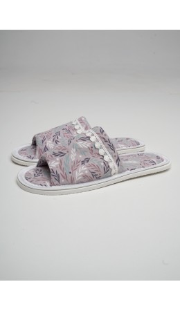 CLE SW26-968O/6 Пантолеты жен. домаш. Home line ВЛ26, т.розовый/бежевый