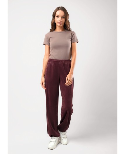 CLE Брюки жен. 267178/204ю, бордовый