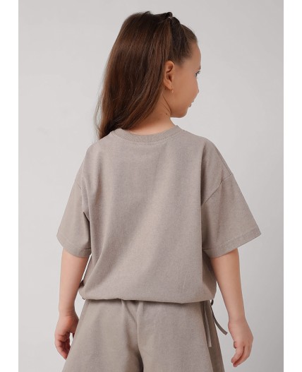 CLE Джемпер дев. 867411/15кдн_п, св.коричневый/кофейный