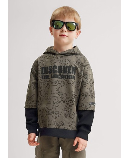 CLE Джемпер мал. 867319/12ан_п, т.хаки/чёрный