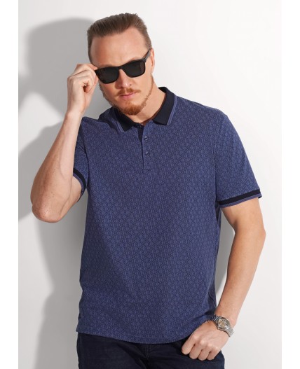 CLE Джемпер муж. 562490/10зн, джинсовый/т.синий