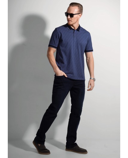 CLE Джемпер муж. 562490/10зн, джинсовый/т.синий