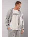 CLE Куртка муж. 562714/13сд, меланж св.серый