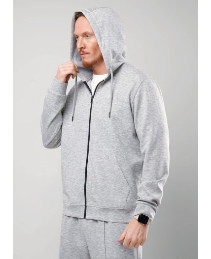 CLE Куртка муж. 562714/13сд, меланж св.серый
