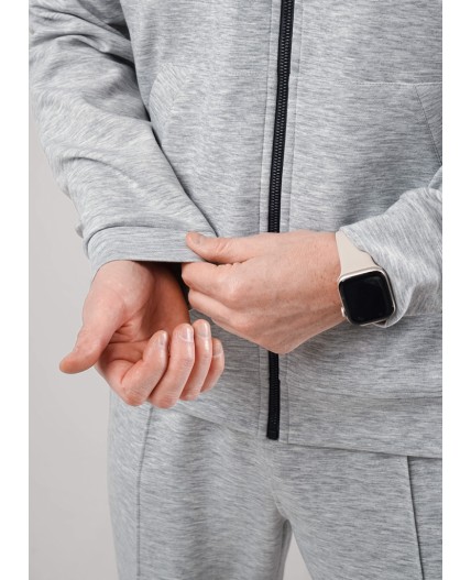 CLE Куртка муж. 562714/13сд, меланж св.серый