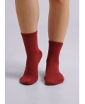 CLE Носки жен.Д201 хл+эл логот, коричневый