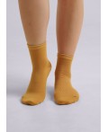 CLE Носки жен.Д201 хл+эл логот, горчичный
