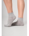 CLE Носки жен.Д5600 fashion база укороч, меланж серый