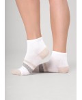 CLE Носки жен.Д5603 fashion база укороч, белый/меланж св.бежевый