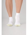 CLE Носки жен.Д5606 fashion база укороч, белый/св.зелёный