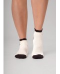 CLE Носки жен.Д5641 шоколад хл+эл, св.бежевый