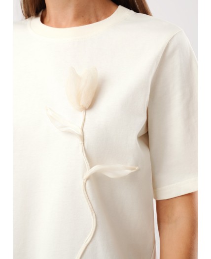 CLE Футболка жен. 267071кк, молочный