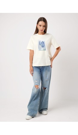 CLE Футболка жен. 267076кк_п, молочный