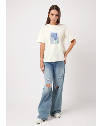 CLE Футболка жен. 267076кк_п, молочный