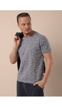 CLE Футболка муж. 562475/13зн, серый/белый