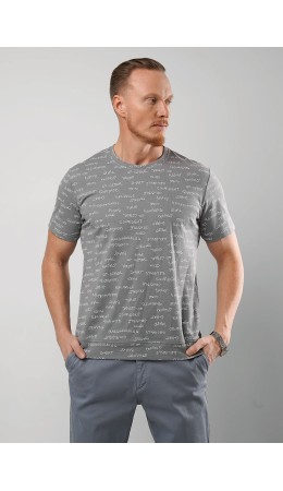 CLE Футболка муж. 562475/13зн maxi, серый/белый