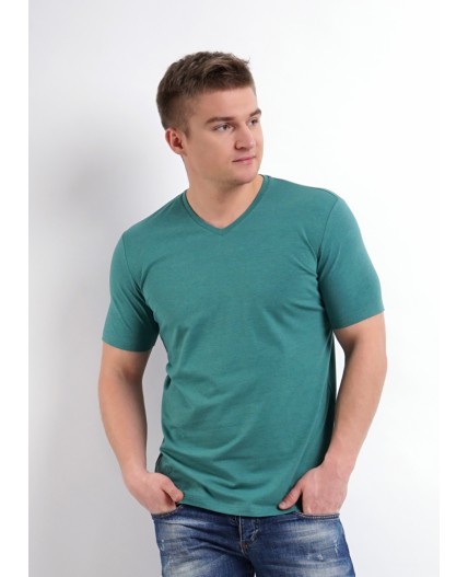 CLE фуфайка муж600431г. кор.р, меланж зелёный