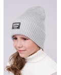 CLE Шапка дет. 413266аш флис, св.серый