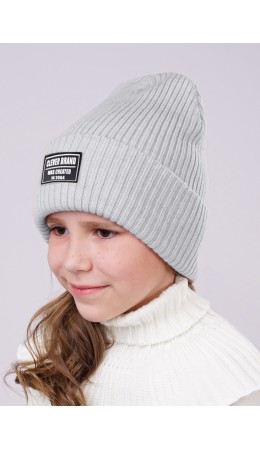 CLE Шапка дет. 413266аш флис, св.серый