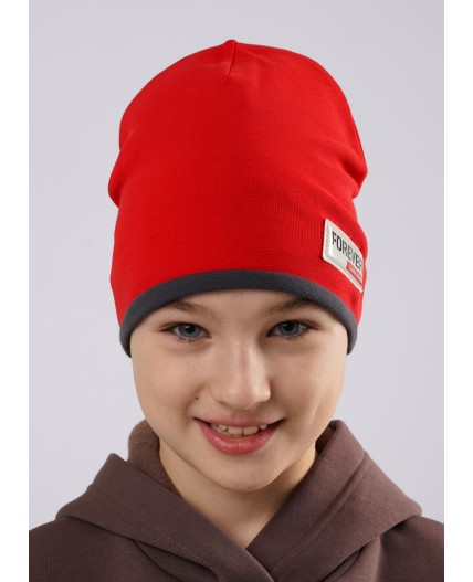 CLE Шапка дет. 565712р, т.серый/красный