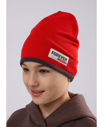 CLE Шапка дет. 565712р, т.серый/красный