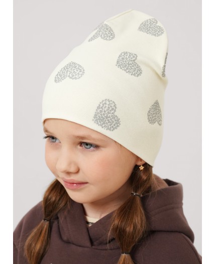 CLE Шапка дет. 566026/4рп, молочный
