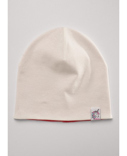 CLE Шапка дет. 567374рп, св.красный/молочный